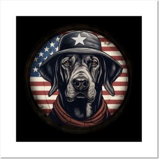 Patriotic Foxhound Posters and Art